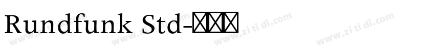 Rundfunk Std字体转换